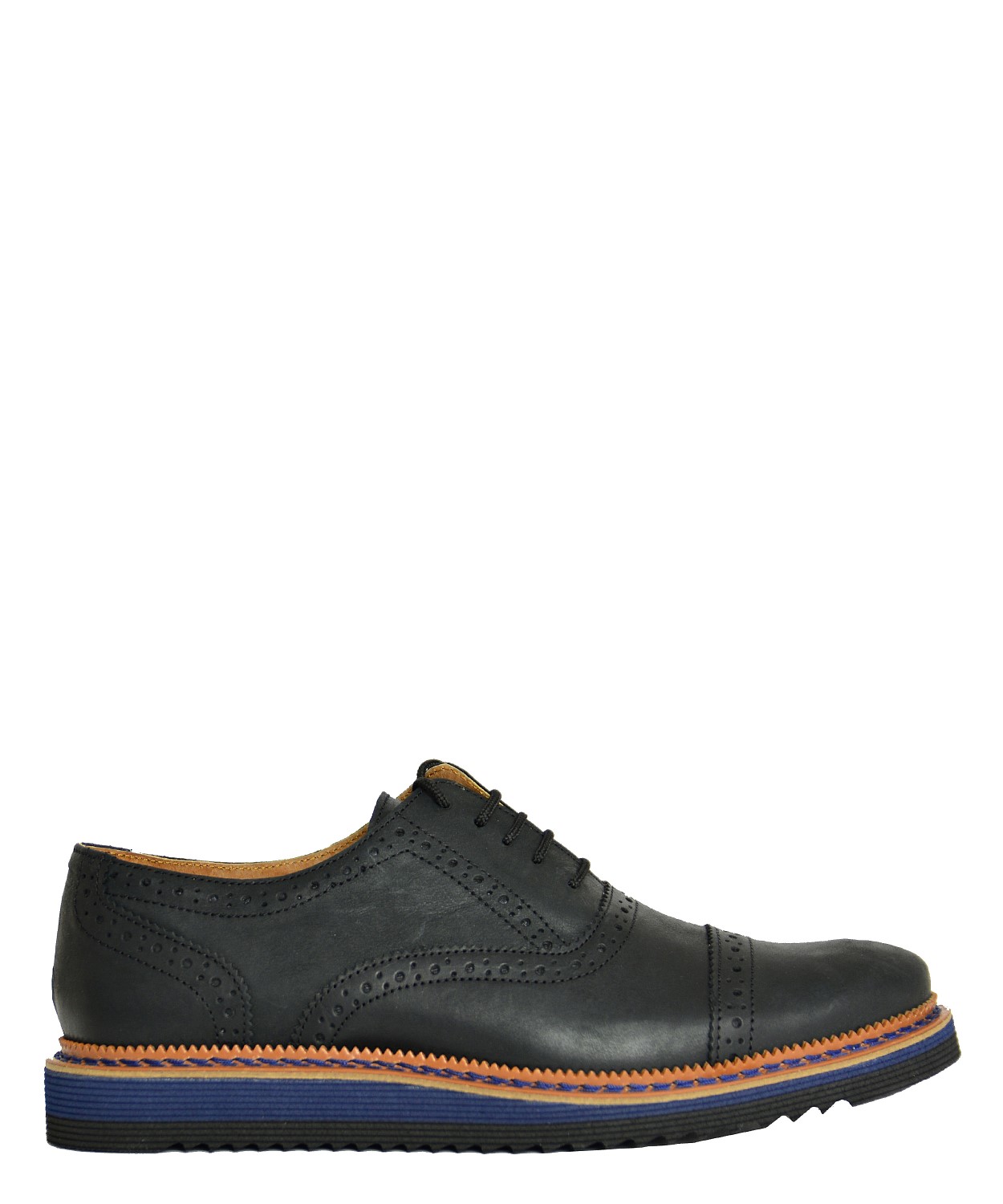 Ανδρικά Oxford δερμάτινα παπούτσια Nice Step μαύρα 752